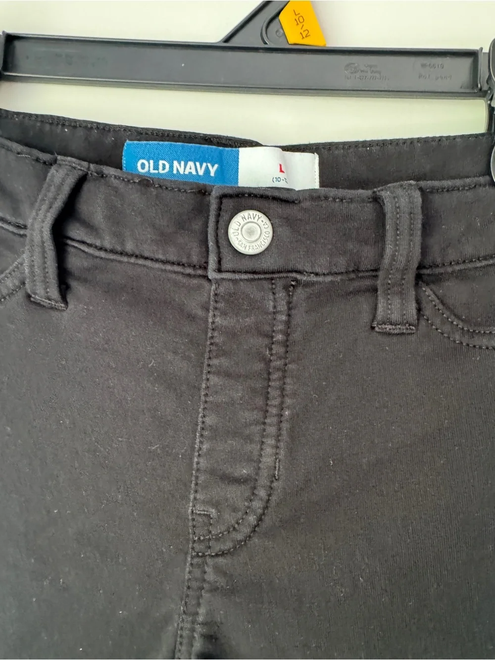 Old Navy Black Girls' Cuffed Cotton Shorts